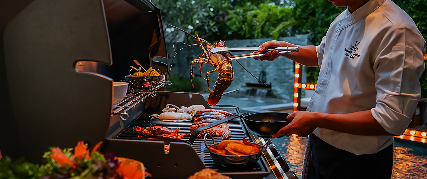 Private Chef Enjoy a gourmet dining experience in the comfort of your villa with our private chef service, offering personalized menus crafted to your taste.